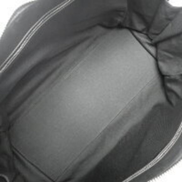 Gucci Jumbo GG Duffel Bag Shoulder Crossbody Travel Canvas Black - Picture 6 of 7